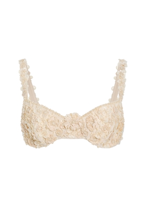 Alexis Remi Raffia-Detailed Woven Bra Top - Moda Operandi