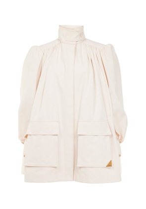 Chloé Puff-Sleeve Cotton Canvas Utility Jacket - Moda Operandi