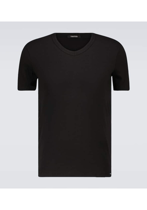 Tom Ford Stretch-cotton V-neck T-shirt