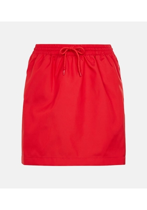 Wardrobe.NYC High-rise drawstring miniskirt