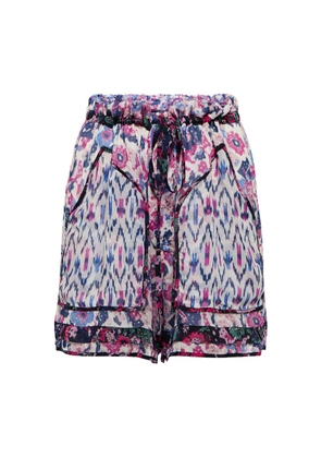 Marant Etoile Riolmy printed georgette shorts