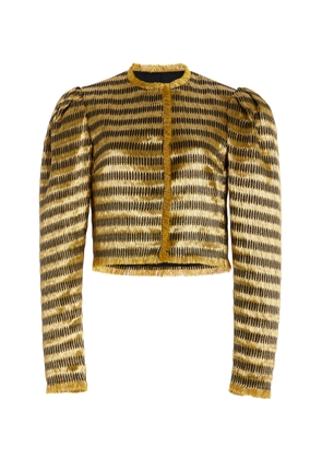 Ulla Johnson Belle Jacquard Collarless Jacket - Moda Operandi