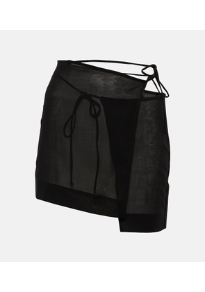 Nensi Dojaka Asymmetric wrap miniskirt
