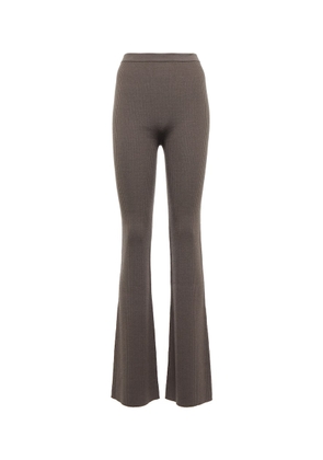 Rick Owens Rib-knit wool-blend pants