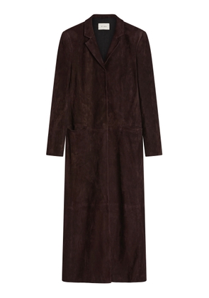 St. Agni Tailored Suede Coat - Moda Operandi