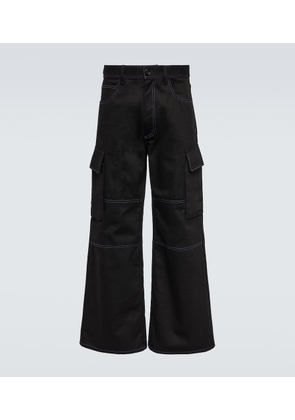 Marni Wide-leg cotton gabardine cargo pants