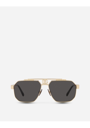 Dolce & Gabbana Dark Sicily Sunglasses - Man Gold Onesize
