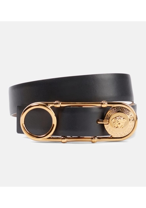 Versace Safety Pin leather belt