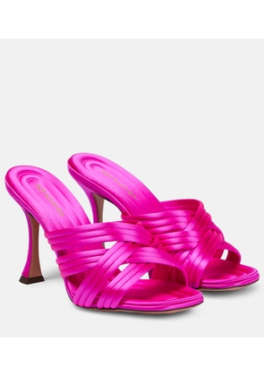 Aquazzura Oahu 95 satin mules