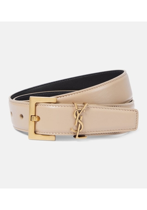 Saint Laurent Cassandre leather belt