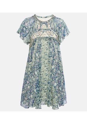 Isabel Marant Odile printed silk minidress