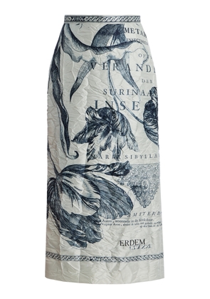 Erdem Printed Pencil Midi Skirt - Moda Operandi