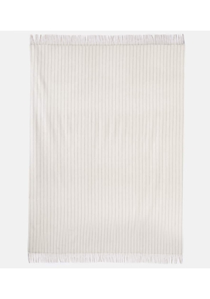 Loro Piana Pinstriped cashmere throw