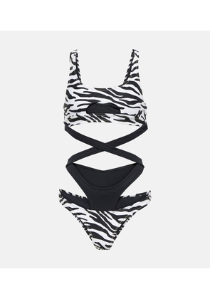 Reina Olga Theresa animal print swimsuit