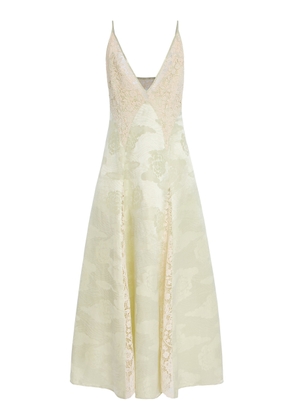 ALÉMAIS Apollonia Linen-Silk Slip Dress - Moda Operandi