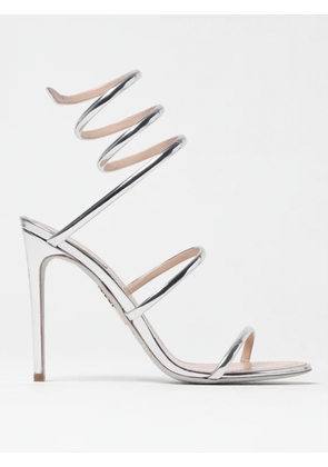 Heeled Sandal RENE CAOVILLA Woman color Silver
