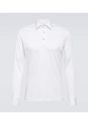 Kiton Cotton poplin polo top