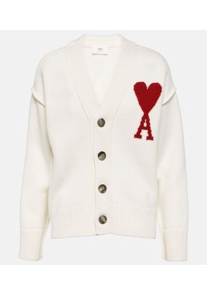 Ami Paris Ami De Cour virgin wool cardigan