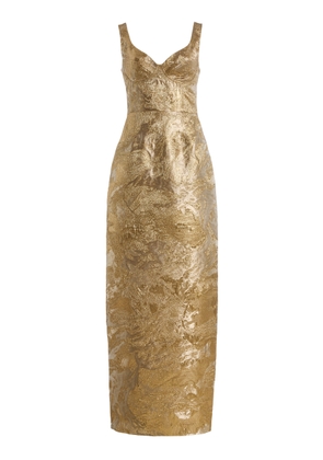 SIMKHAI Viella Metallic-Jacquard Gown - Moda Operandi