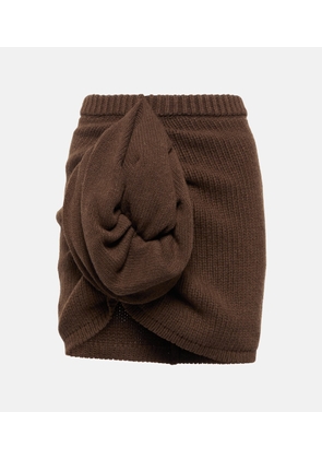 Magda Butrym Cashmere miniskirt