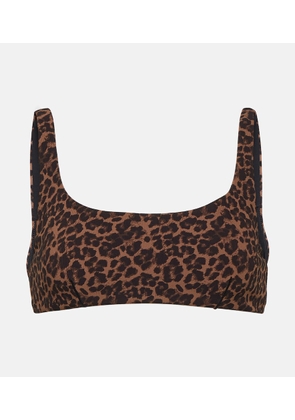 The Upside Biarritz Rory leopard-print sports bra