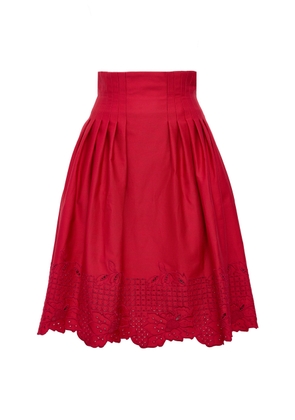 Loretta Caponi Cecina Cotton Skirt - Moda Operandi