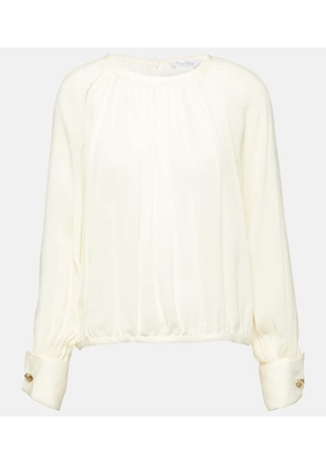 Max Mara Narvel silk crepe top