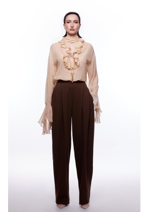 Harithand Maria Wide Leg Crepe Pants - Moda Operandi