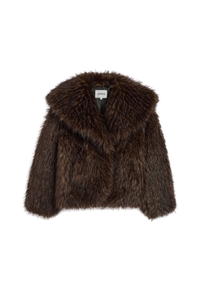 Apparis Yara Fox Faux Fur Short Coat - Moda Operandi