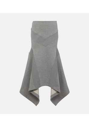 The Attico Cotton midi skirt