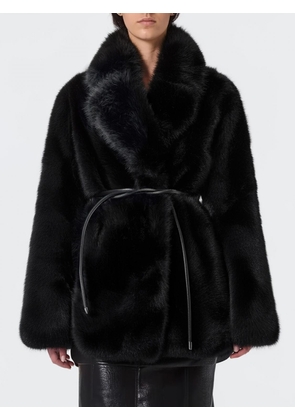 Fur Coat SPORTMAX Woman color Black
