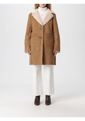 Fur Coat LAUREN RALPH LAUREN Woman color Camel