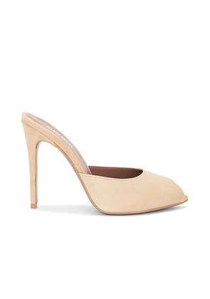 Paris Texas Vera Open Toe 105 Mule in Sand - Tan. Size 36 (also in 36.5, 38, 38.5, 39, 39.5, 41).