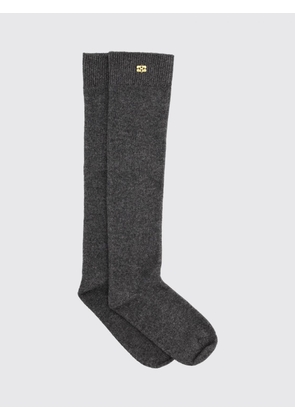Socks GANNI Woman color Charcoal