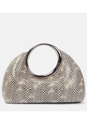 Jacquemus Calino Small snake-effect leather tote bag