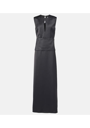 Jil Sander Cutout satin midi dress