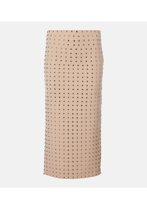 Sportmax Nome crystal-embellished midi skirt