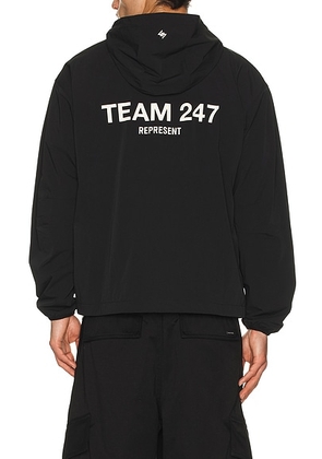 247 Team 247 Track Jacket in Jet Black - Black. Size L (also in M, S, XL/1X).