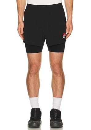 247 Hybrid Short in Jet Black - Black. Size L (also in M, S, XL/1X).