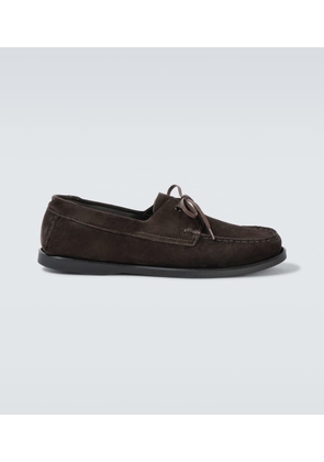 Saman Amel City Moc suede boat shoes