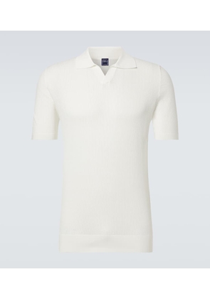 Fedeli Cotton pique polo shirt