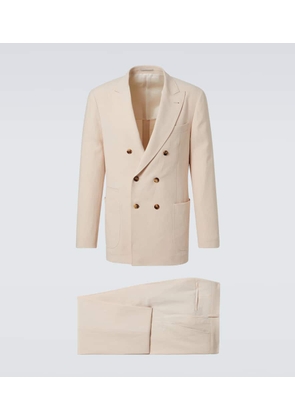 Brunello Cucinelli Double-breasted linen suit