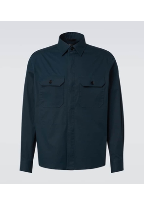 Zegna Cotton-blend overshirt