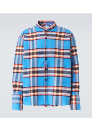 Greg Lauren Plaid cotton shirt