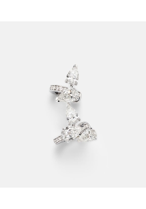 Repossi Serti Sur Vide 18kt white gold single ear cuff with diamonds