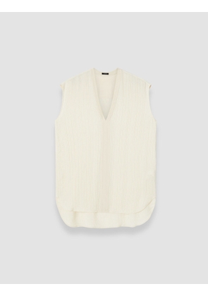 Lucien Pleat Jacquard Blouse - 34