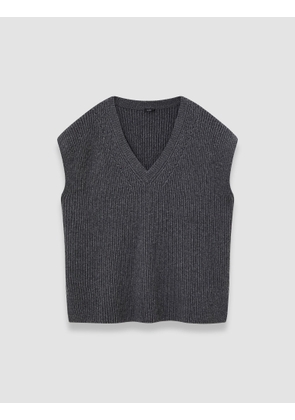Light Cardigan Stitch Vest - L