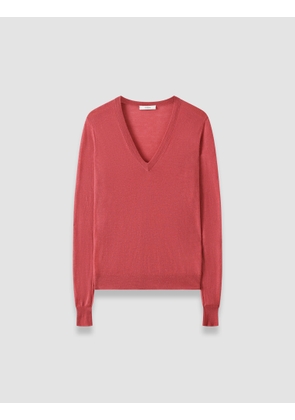 Cashair V Neck Jumper - M