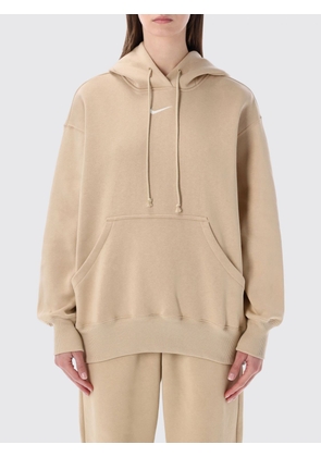 Sweatshirt NIKE Woman color Beige