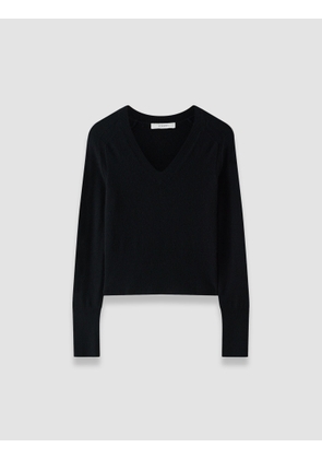 Lucille Light Pure Cashmere V Neck Jumper - M